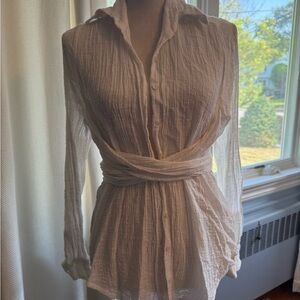 Free People White Women's Top